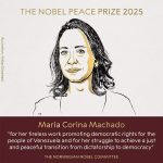 María Corina Machado gana el Nobel de Paz 2025