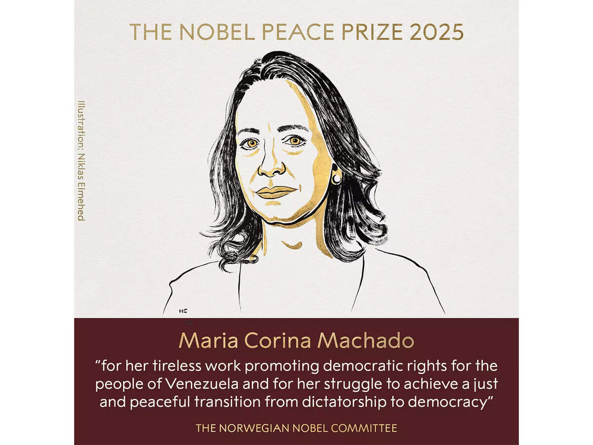 María Corina Machado gana el Nobel de Paz 2025